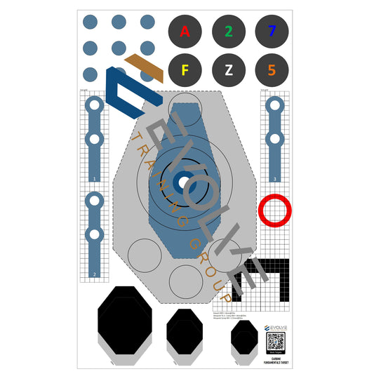 CARBINE FUNDAMENTALS TARGET (10 PACK)