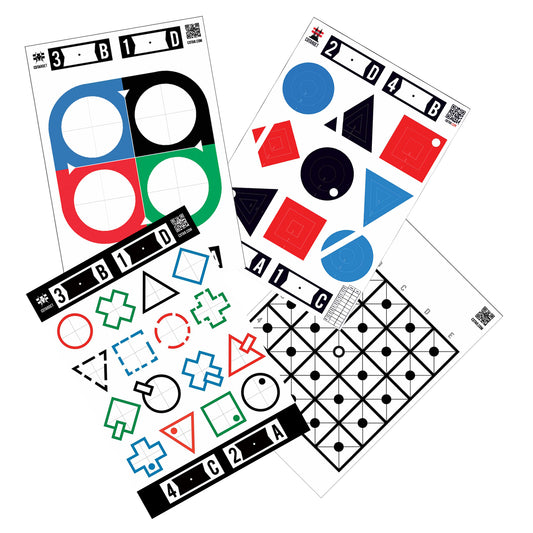 CDTARGET INTRODUCTION PACKAGE  - 12 targets (anti-reflect)