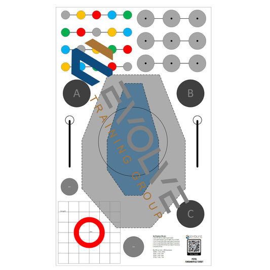 PISTOL FUNDAMENTALS TARGET (10 PACK)